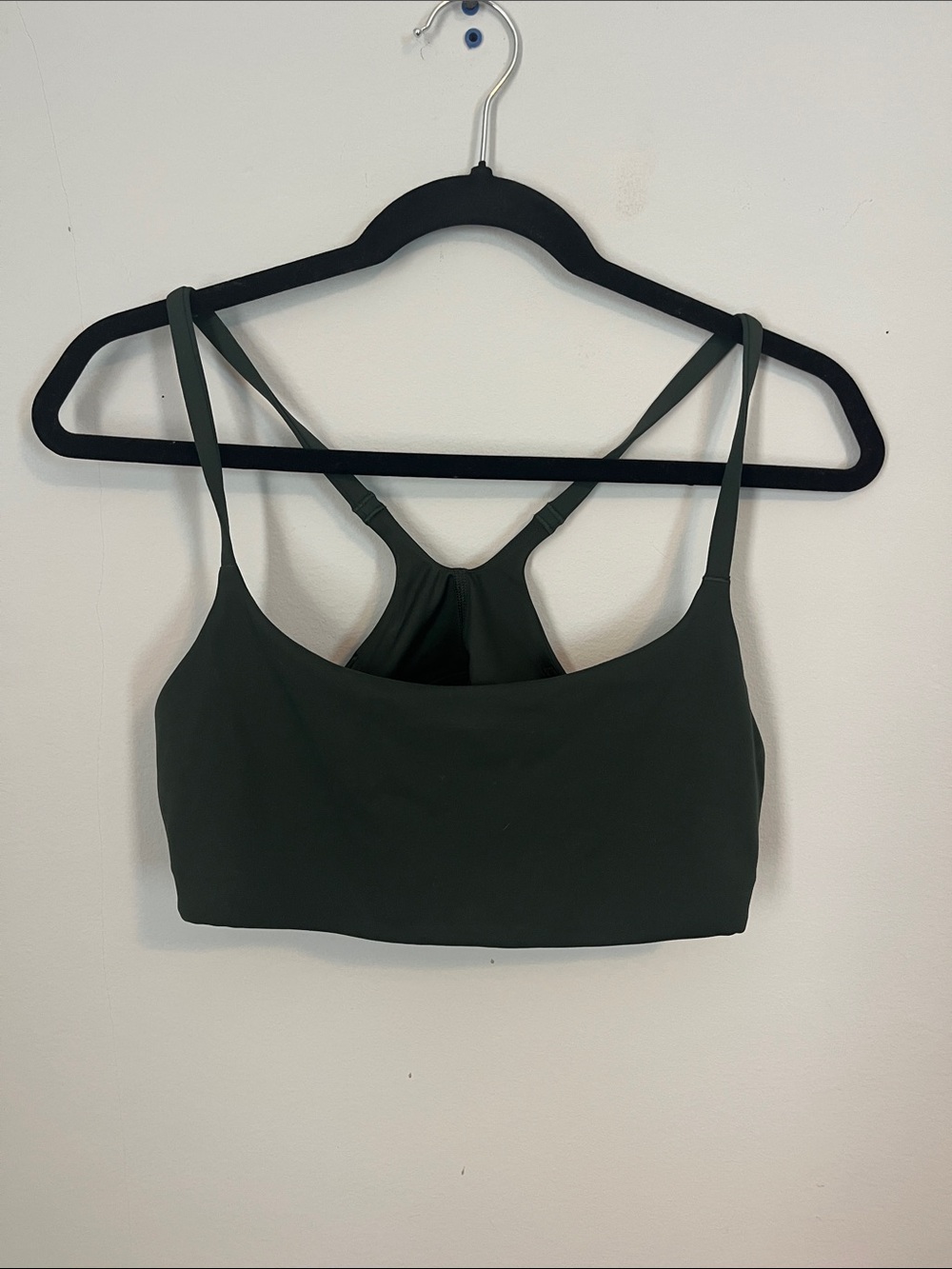 lululemon athletica Dark Green Strappy Sports Bra